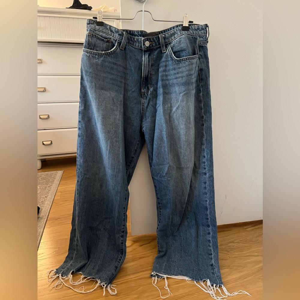 Joes jeans high rose wide leg crop